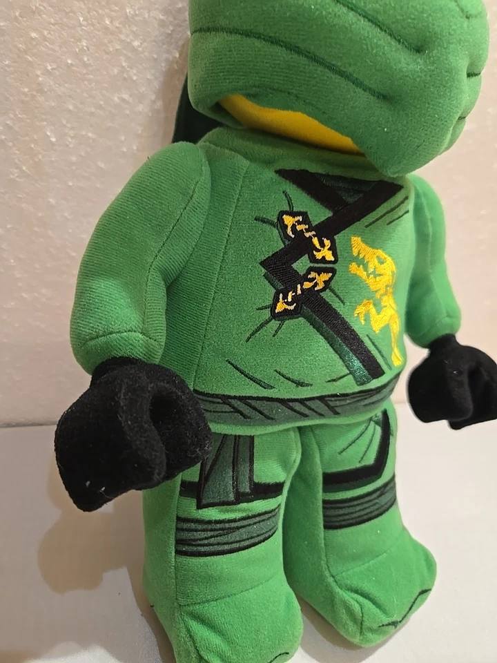 LEGO Green Ninjago Lloyd Ninja Warrior 13" Plush Stuffed Doll Toy 2020 EUC - image 3 of 4