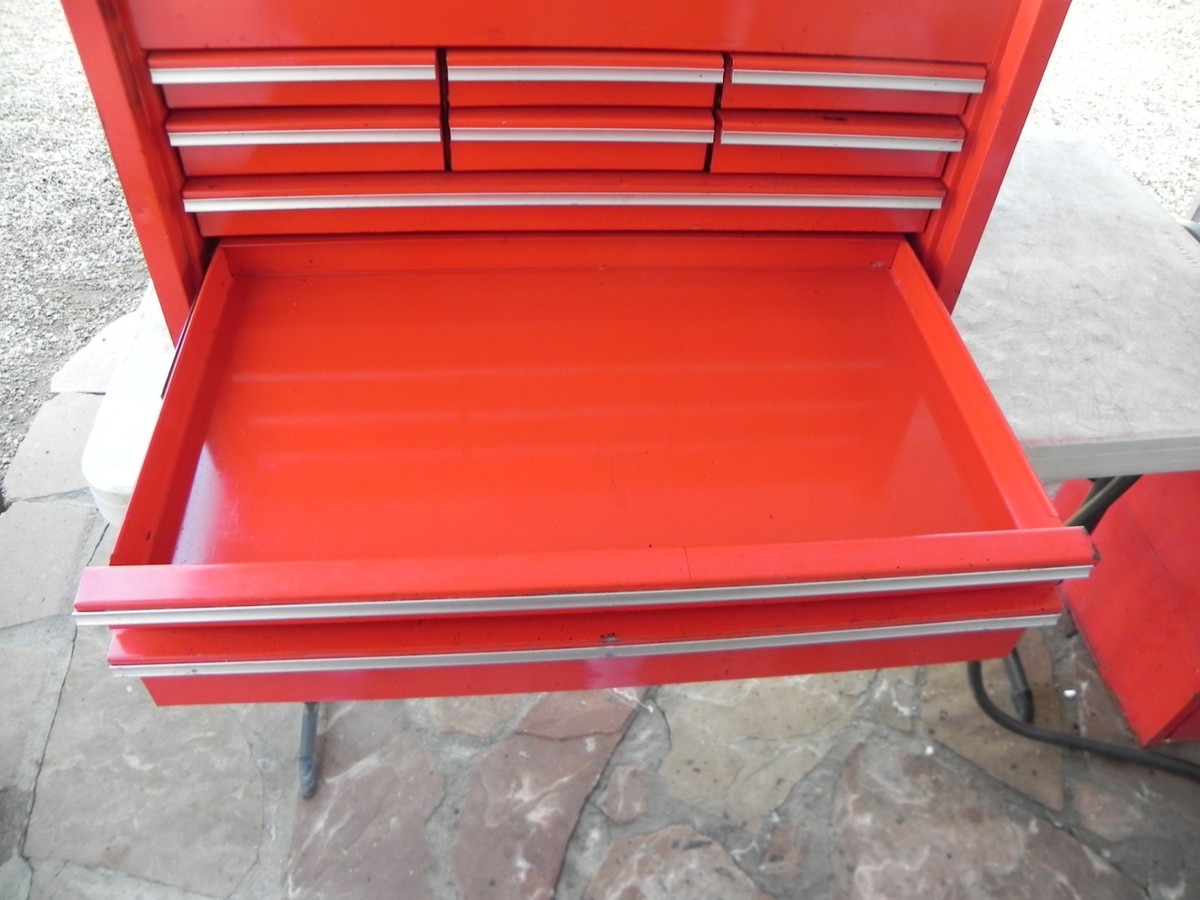 Snap-On KRA59J 9 Drawer Flip Top Chest Red 26'' Wide 1 Key USA