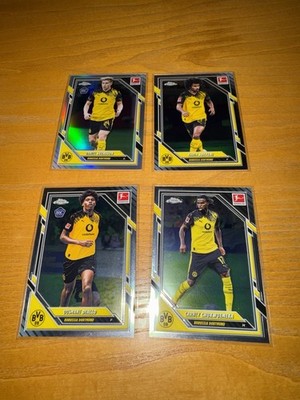 Topps Chrome Bundesliga 2026 - Borussia Dortmund Karten Konvolut X4