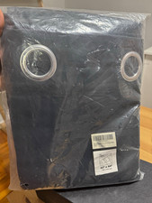 NICETOWN Blackout Curtain Panel 42 x 84 Black Solid Modern Grommet Top