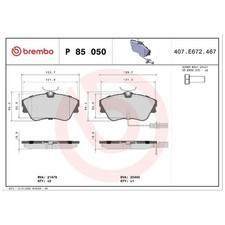 Satz Bremsbeläge Bremsklötze vorne für VW Transporter T4 70A 70E | 309967