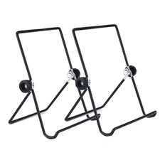 Tablet Stand 2 Pack Portable Foldable Multi-Angle Non-Slip Metal Holder