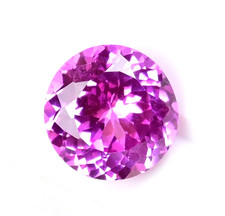 9.75 Ct Natural Mogok Pink Ruby Round Certified Flawless Loose Rare Gemstone