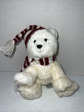 Russ Peppermint Teddy Bear Beanbag Plush Stuffed Animal Daisy Chain Press 9  