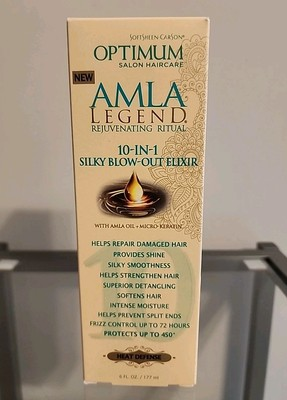 #ad Optimum Amla Legend 10 In 1 Silky Blow Out Elixir Heat Defense Spray 6 oz $17.46