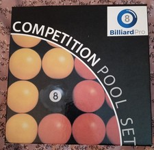 Billiard Pro Pool Balls - 2" Reds & Yellows - Boxed