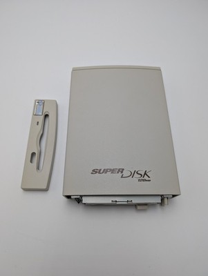 IMATION SUPERDISK 120MB PARALLEL PORT DRIVE 11795 NOT TESTED