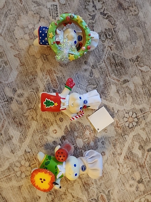 Doughboy Giggle Ornaments Set of 3