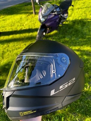 LS2 Stream II Motorcycle Helmet - Like New - Size XL Black
