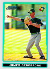2009 Bowman Chrome #BCW27 James Beresford WBC Prospects Refractors #/500