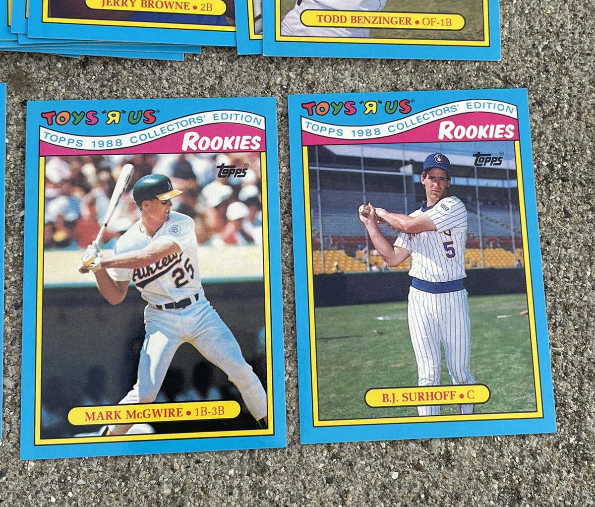 Vintage 1988 Topps Toys R Us Baseball Rookies 33 Card Box Complete Set