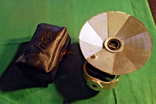 Vintage VOSS Camera Folding Flash Bulb Gun Attachment With Black Vinyl Case