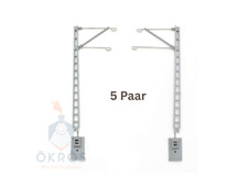 10 Stück Streckenmasten – DB / DR / MÁV Ausführung – kurz & lang – 2. Wahl, H0