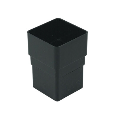 Square Line Static Caravan Gutter Downpipe Connector Black Guttering Rainwater