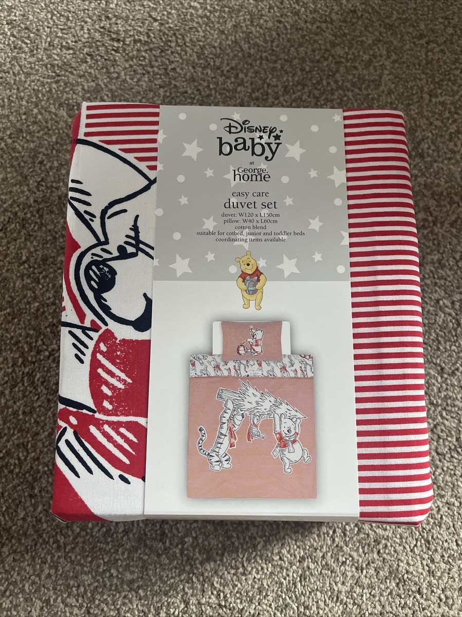 George at Asda Disney Baby Winnie the Pooh Christmas Cotbed Baby Bedding
