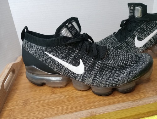 Men’s Nike Air Vapormax Flyknit 3 Oreo Black White Grey Size 11 AJ6900-002 🔥 - Picture 2 of 17