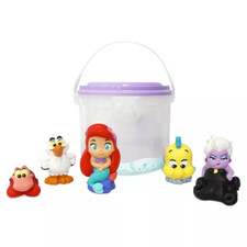 Disney's The Little Mermaid - Ariel Bath Figurine Set with Storage Bucket