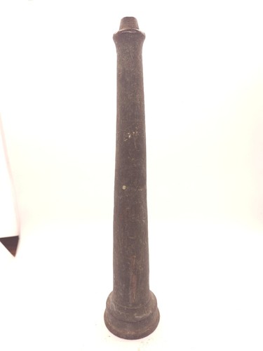 Antique Brass Fire Hose Nozzle 11 Inch Length Retro Fire Hose Tip Tarnished - Picture 2 of 6