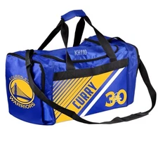 NBA Golden State Warriors Gym Travel Luggage Striped Core Duffel Bag