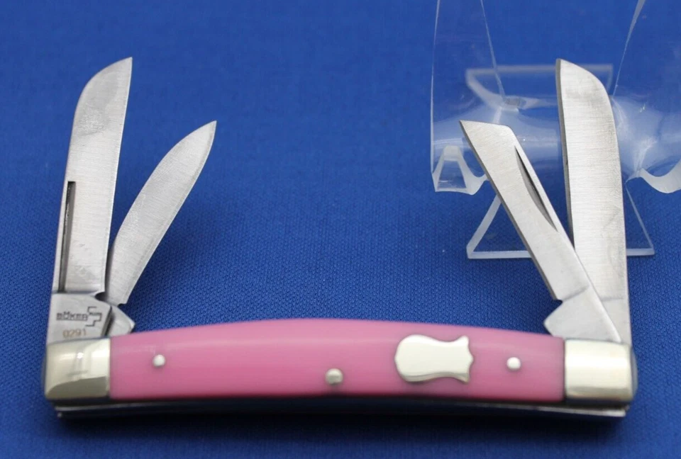 Boker Plus 4 刀片粉色手柄国会口袋刀全新旧货 BubbaGum 粉红色 — 第 2/4 张图片