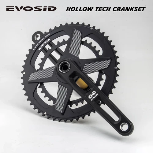 Road Bike Crankset 52-36T 12 Speed 2X Chainring Hollow Tech Crank 165mm Crankset - Picture 6 of 40