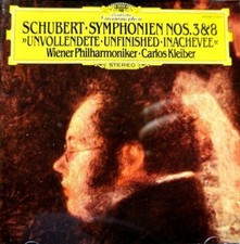 Schubert - Symphonies Nos. 3 8, Unfinished, Wiener Phil.,Kleiber - CD, VG