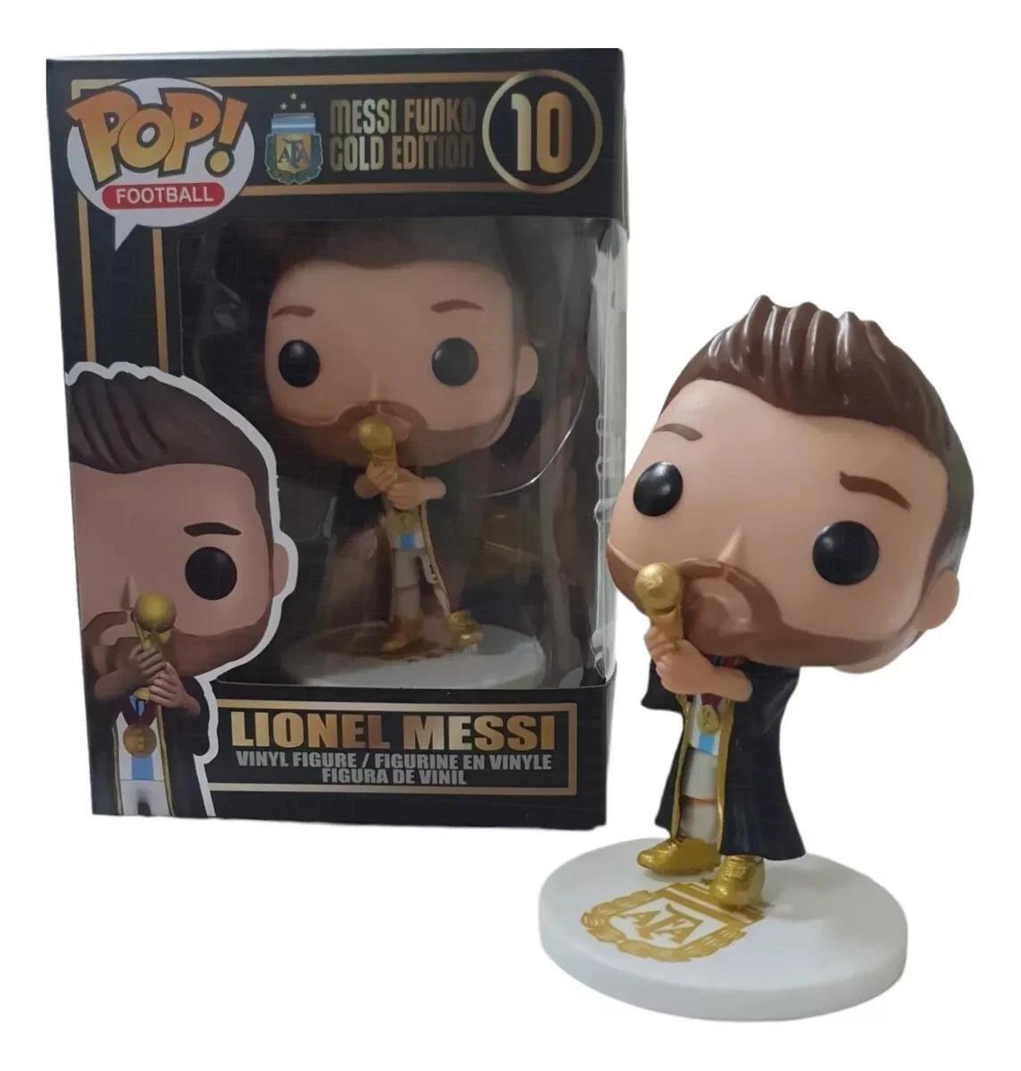 MESSI FUNKO POP GOLD EDITION Rare limited edition! Argentina l LOOK !!!