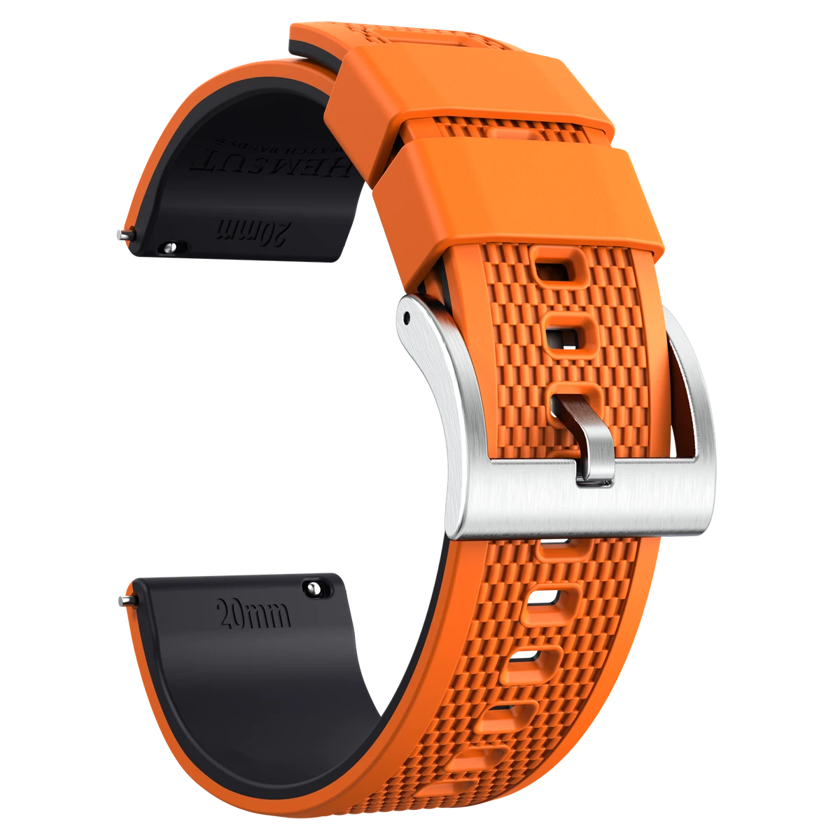 Men's silicone hotsell watch bands