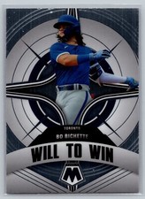 2022 Panini Mosaic Will To WIn Baseball #WW-4 Bo Bichette Toronto Blue Jays