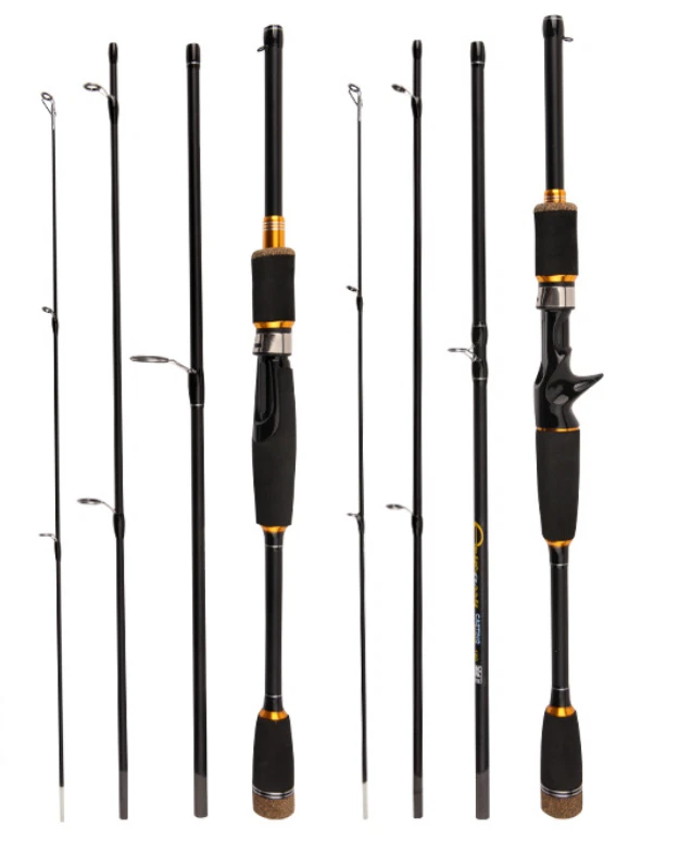 Portable Fishing Rods Ultra Light Carbon Fiber Spinning Casting Pole Fast Rod