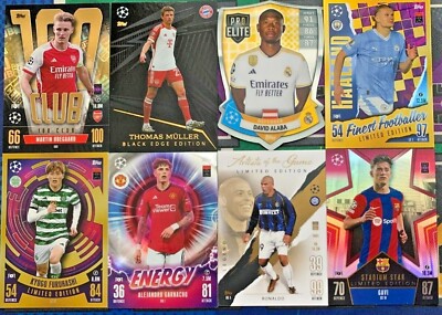 MATCH ATTAX 2023/24 2024 CHAMPIONS LEAGUE LIMITED EDITION 100 CLUB BLACK EDGE