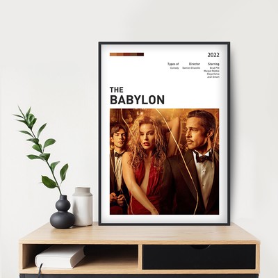 Babylon (2022) Movie Poster 20x30'' Custom Print Poster Art Canvas Print
