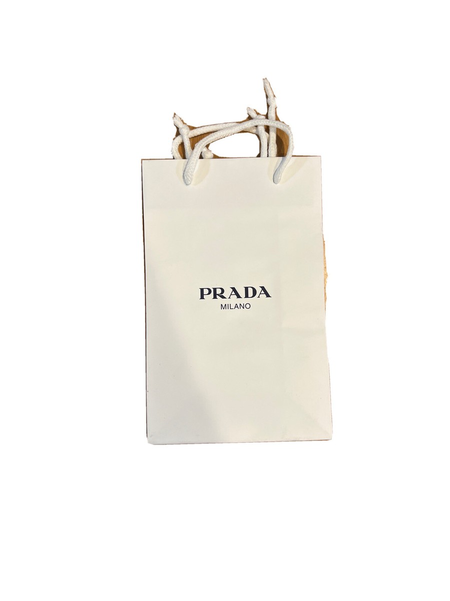 Authentic Prada Paper Shopping Gift Bag 10 x 6.5” | eBay