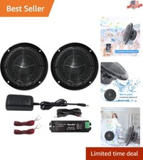 Powerful 6.5" Marine Bluetooth Speakers - Weather-Proof Stereo for Vehicles