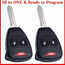 2 For 2006 2007 2008 2009 Dodge Ram Models Keyless Entry Key Car Remote Fob