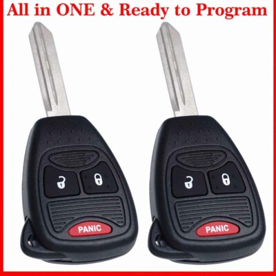 2 For 2006 2007 2008 2009 Dodge Ram Models Keyless Entry Key Car Remote Fob