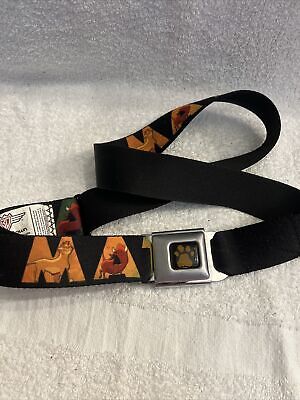 Buckle Down Lion King Seatbelt belt Hakuna Matata Disney M - XL fits  32