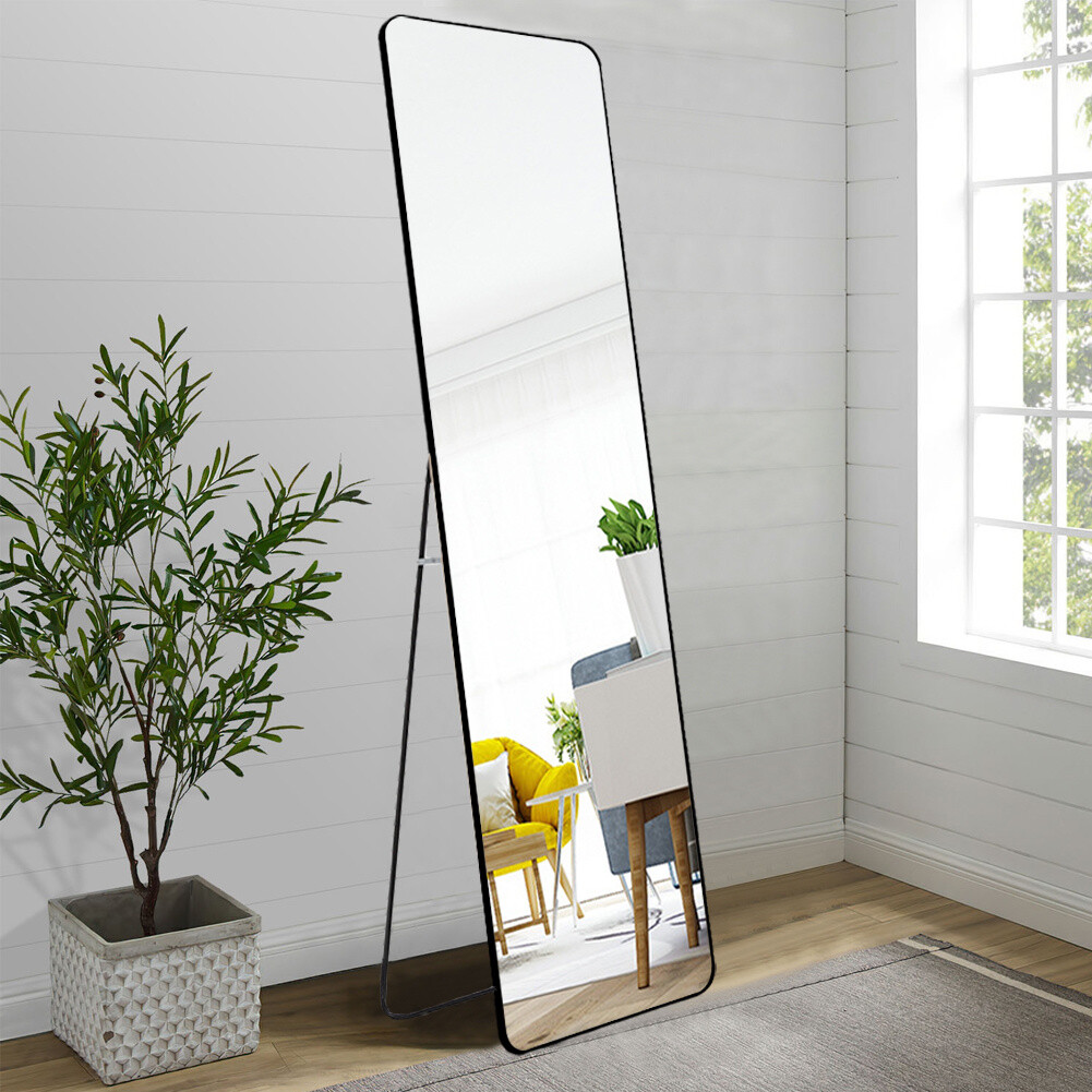 150cm Free Standing Full Length Bedroom Mirror Dressing Make up Long ...