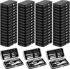 100 Bulk Nail Clipper Set Bulk Manicure Kit Stainless Steel Pedicure Professiona