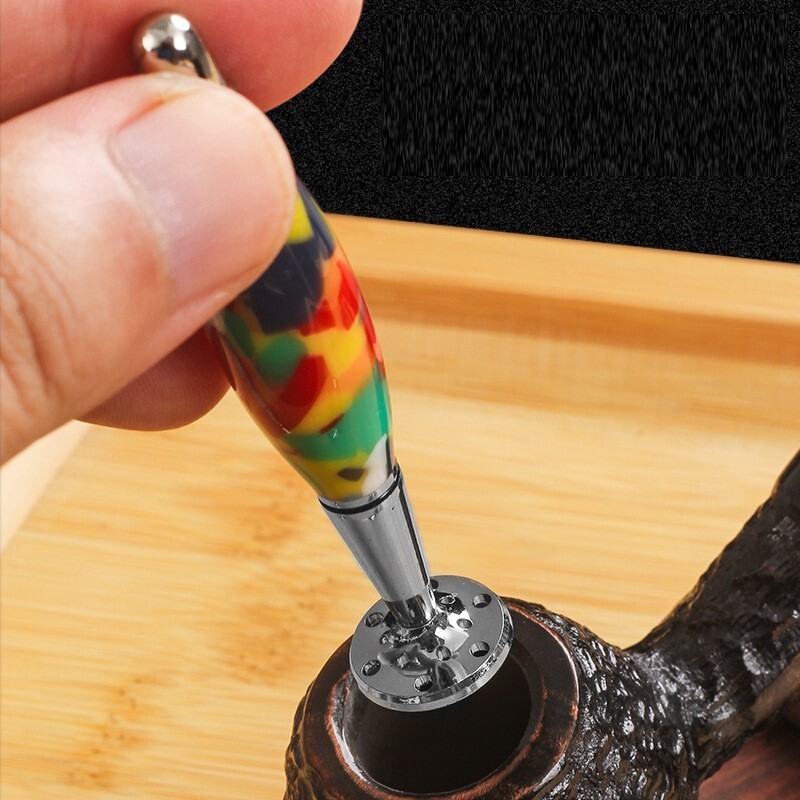 2 in 1 Smoking Pipe Tamper Pick Companion Tool Tamping Clean Tobacco Dottle
