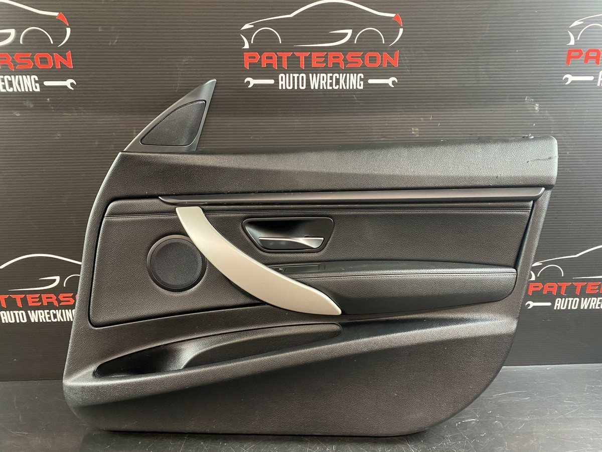 2014 BMW 328I GT PASSENGER FRONT INTERIOR DOOR TRIM PANEL BLACK