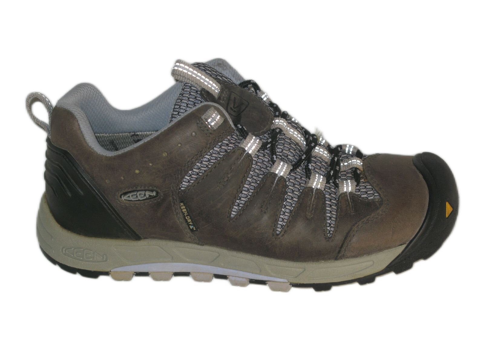 Scarpe da trekking impermeabili Keen da donna taglia 7 EUR 37 5 grigio marrone pelle