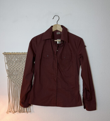 REI Red Bryce Sun Shirt UPF 30+ Long Sleeve NWT!