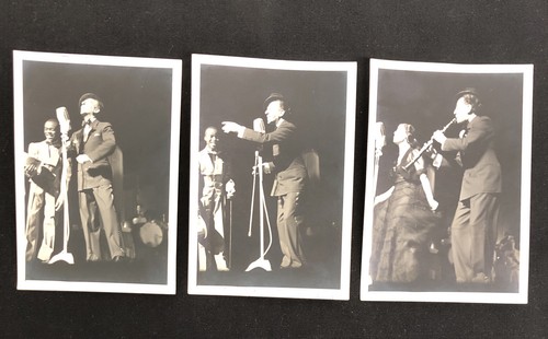 Vintage 1930s Ted Lewis & Charles Snowball Whittier Original 3 Photos Jazz Music