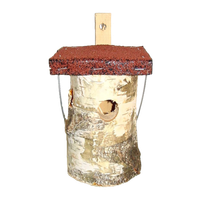 Esschert Design Nistkasten Vogel Vogelhaus Nest Birke Natur Pur NK91