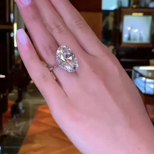 White sapphire engagement rings oval online