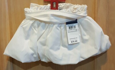 Ralph Lauren Infant Girls Ivory Taffeta Tie Balloon Skirt w 