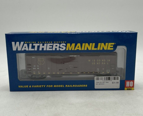 Walthers Mainline HO Wisconsin Central 50' ACF Exterior Post Boxcar #25300 | Zustand: New