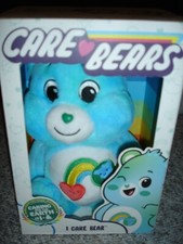 NEW Care Bears Blue I Care Bear plush in box Earth Day Caring
