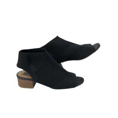 Steve Madden Black Textile Ankle Boots | Low Block Heel
